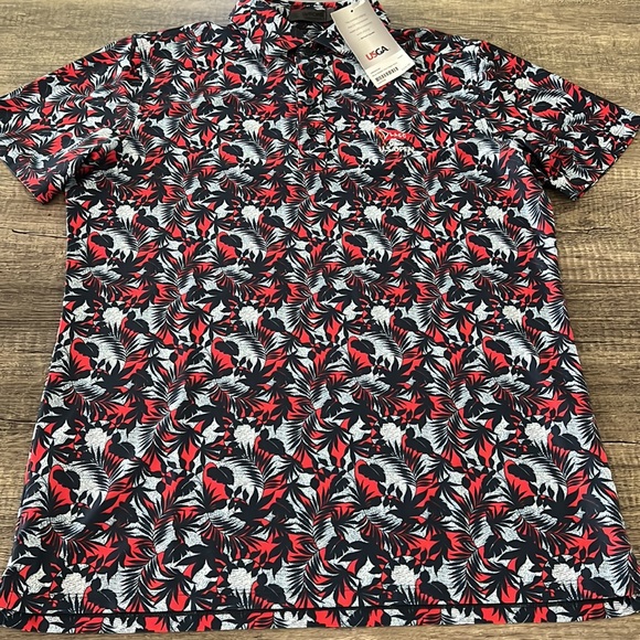 NWT - G/FORE Men’s 2023 US Open LACC Golf Polo - Size Medium - Picture 5 of 6